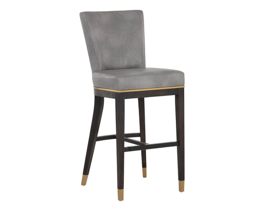 NAHLA ALISTER BARSTOOL - BRAVO METAL / POLO CLUB STONE