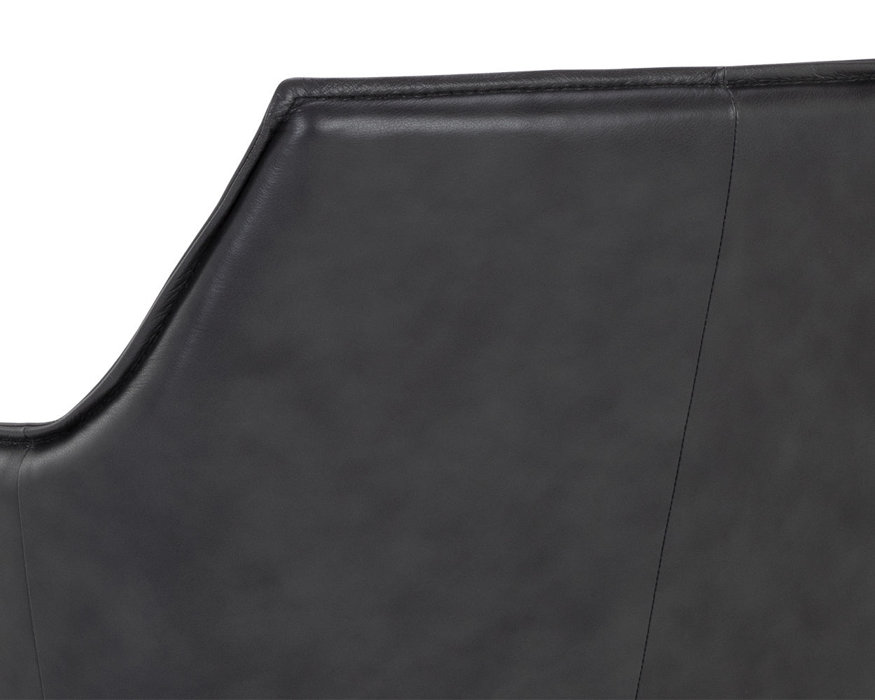 NAHLA CROSBY SWIVEL LOUNGE CHAIR - ALPINE BLACK LEATHER