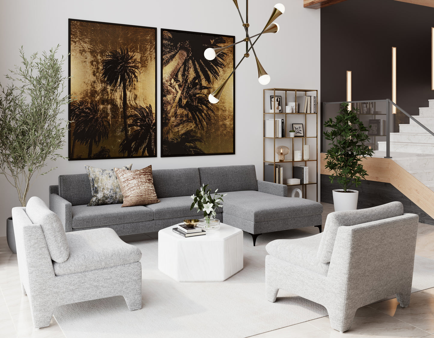 NAHLA DALLIN LOUNGE CHAIR - BOHO OATMEAL