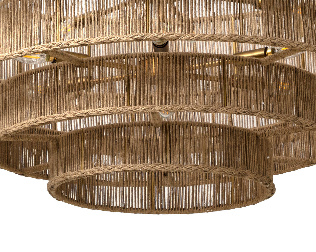 NAHLA LUMINA CHANDELIER - NATURAL JUTE