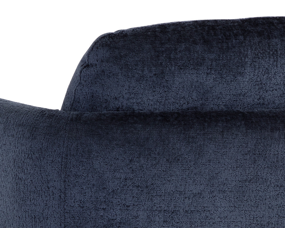 NAHLA GILLEY SWIVEL LOUNGE CHAIR - BERGEN NAVY