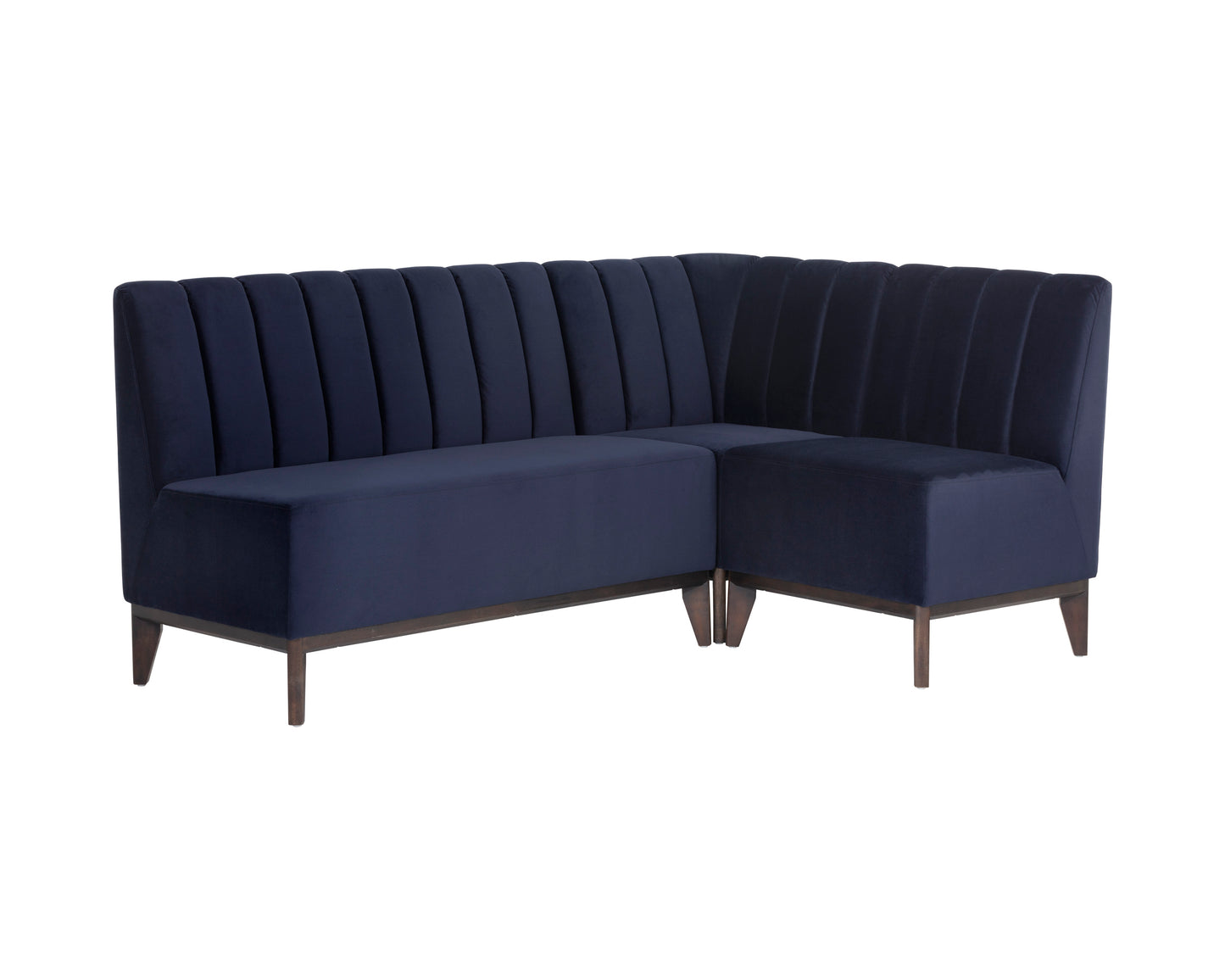 NAHLA KOSOVO BANQUETTE - BROWN - ABBINGTON NAVY
