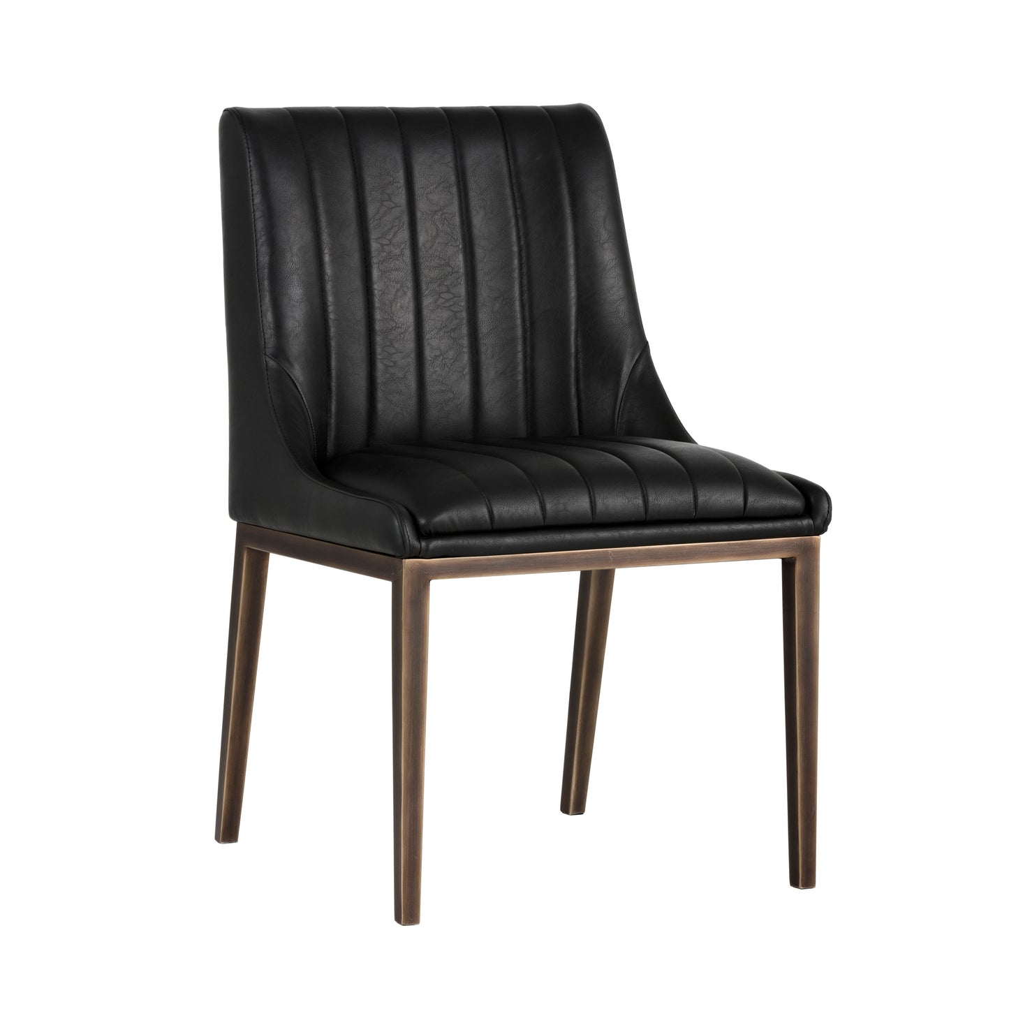 NAHLA HALDEN DINING CHAIR - VINTAGE BLACK
