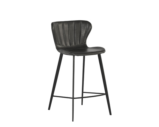 NAHLA ARABELLA COUNTER STOOL - BRAVO PORTABELLA / POLO CLUB KOHL GREY