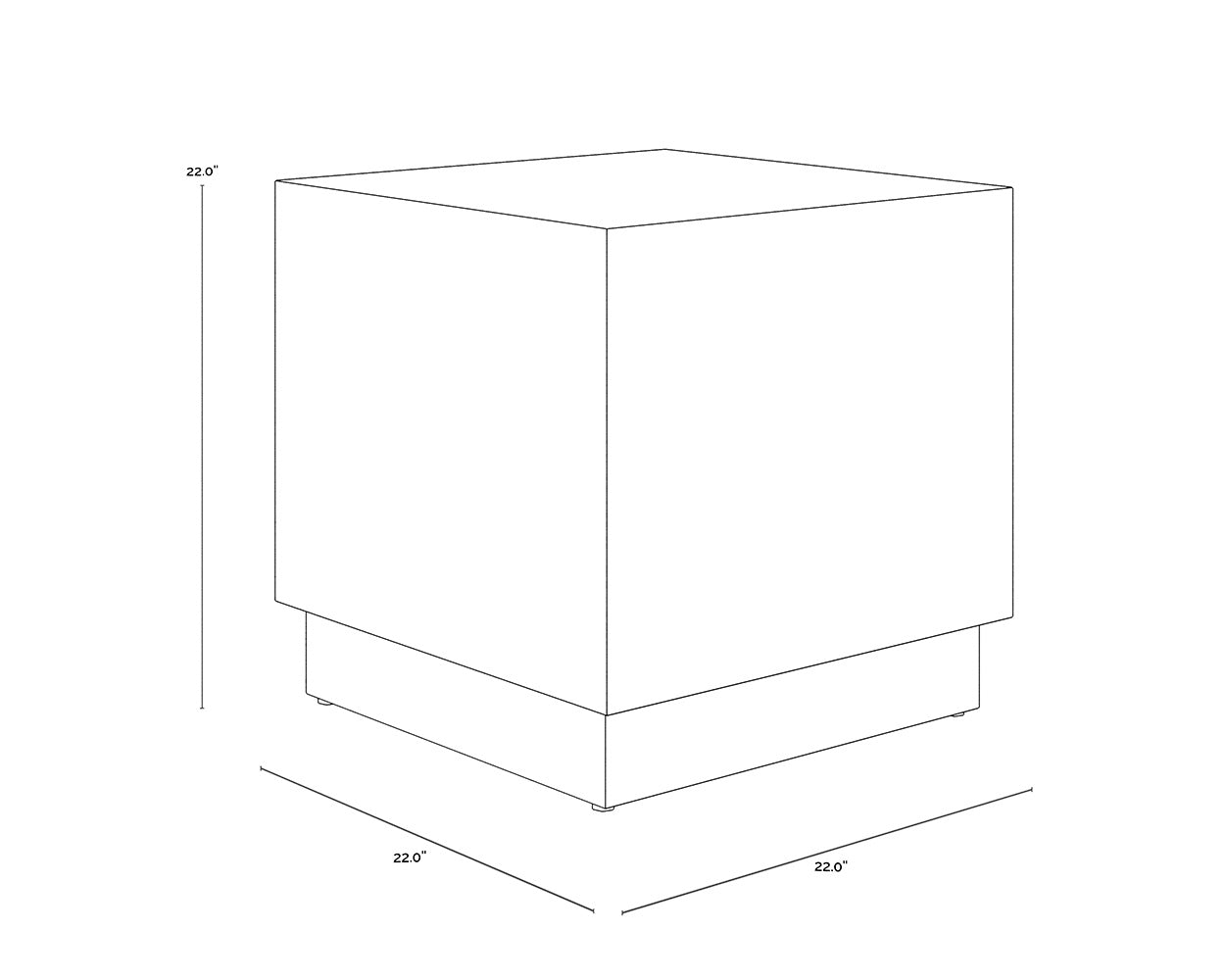 NAHLA ALBANS SIDE TABLE