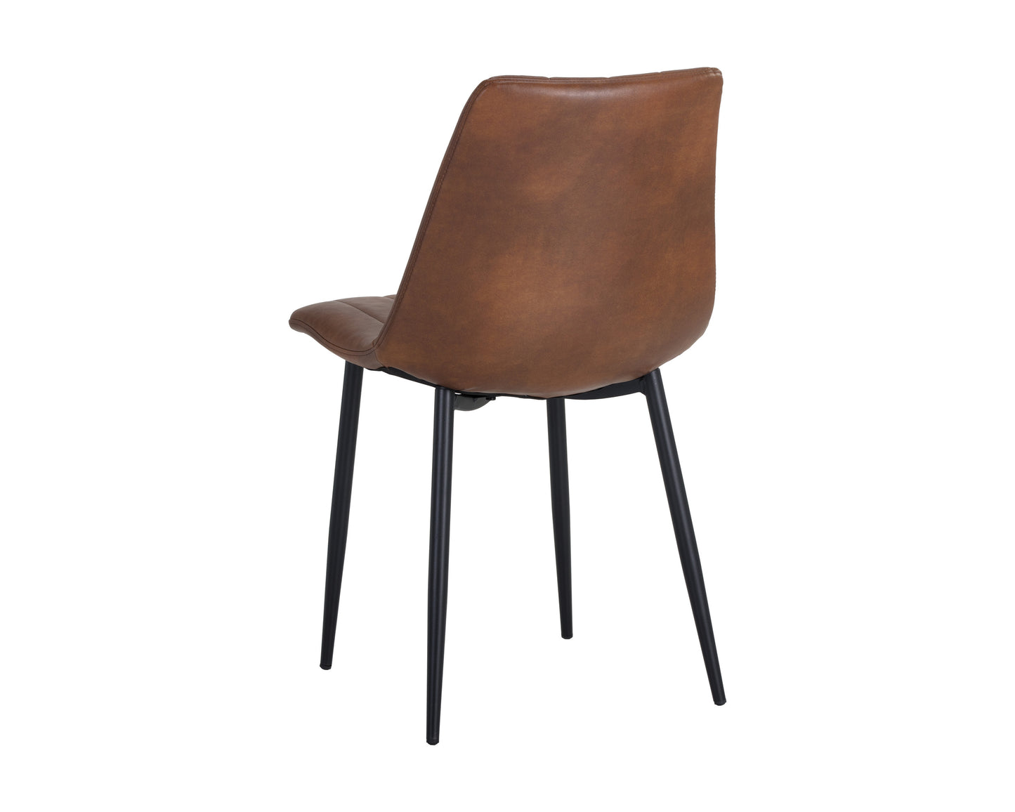 NAHLA DREW DINING CHAIR - BLACK - BRAVO COGNAC