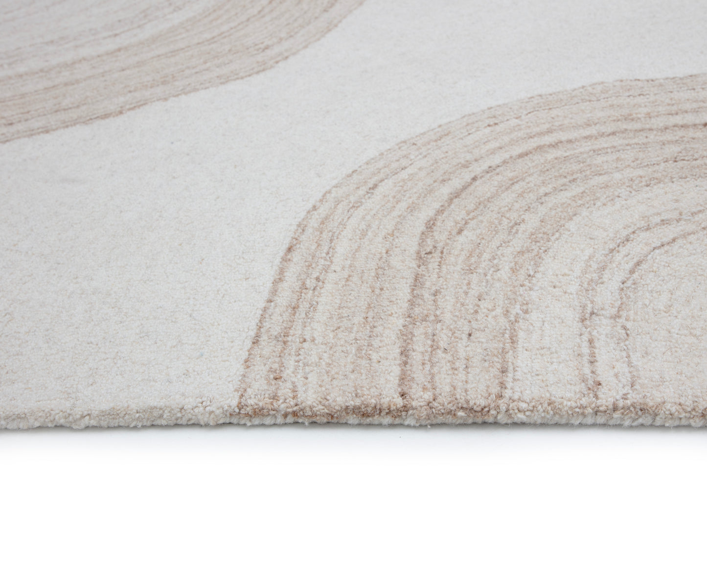 NAHLA SANIBEL HAND-TUFTED RUG - IVORY / BEIGE- 10' X 14'