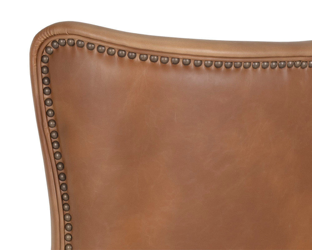 NAHLA HUBERT OFFICE CHAIR - TOBACCO TAN