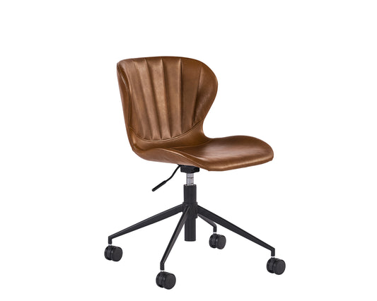 NAHLA ARABELLA OFFICE CHAIR - BRAVO COGNAC