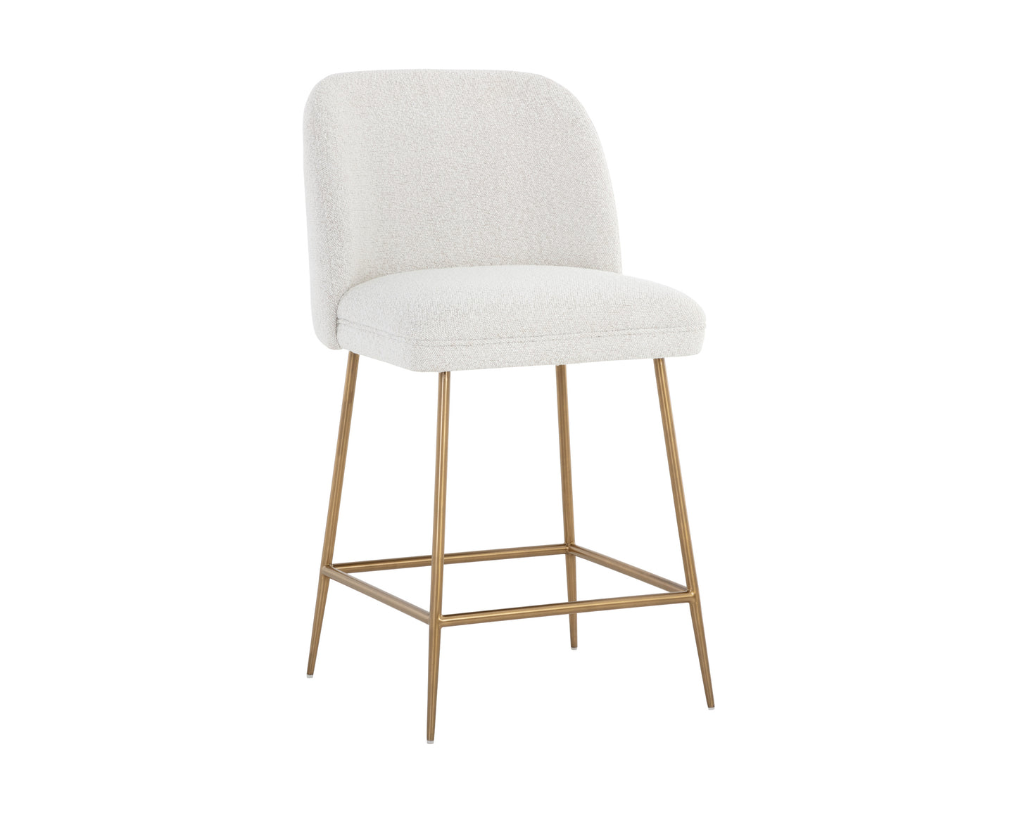 NAHLA KELTY COUNTER STOOL - GOLD - COPENHAGEN WHITE