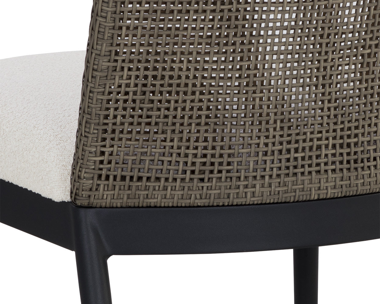 NAHLA CALANDRI DINING CHAIR - BLACK - LOUIS CREAM