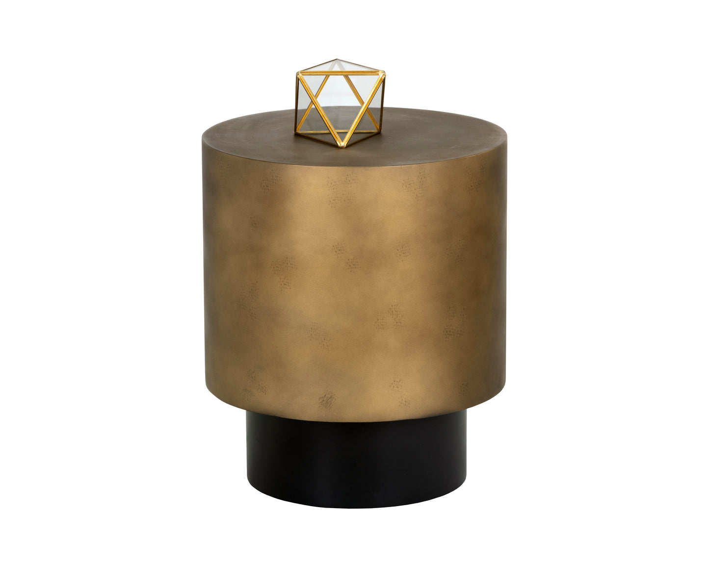 NAHLA BERNABY END TABLE - ANTIQUE BRASS