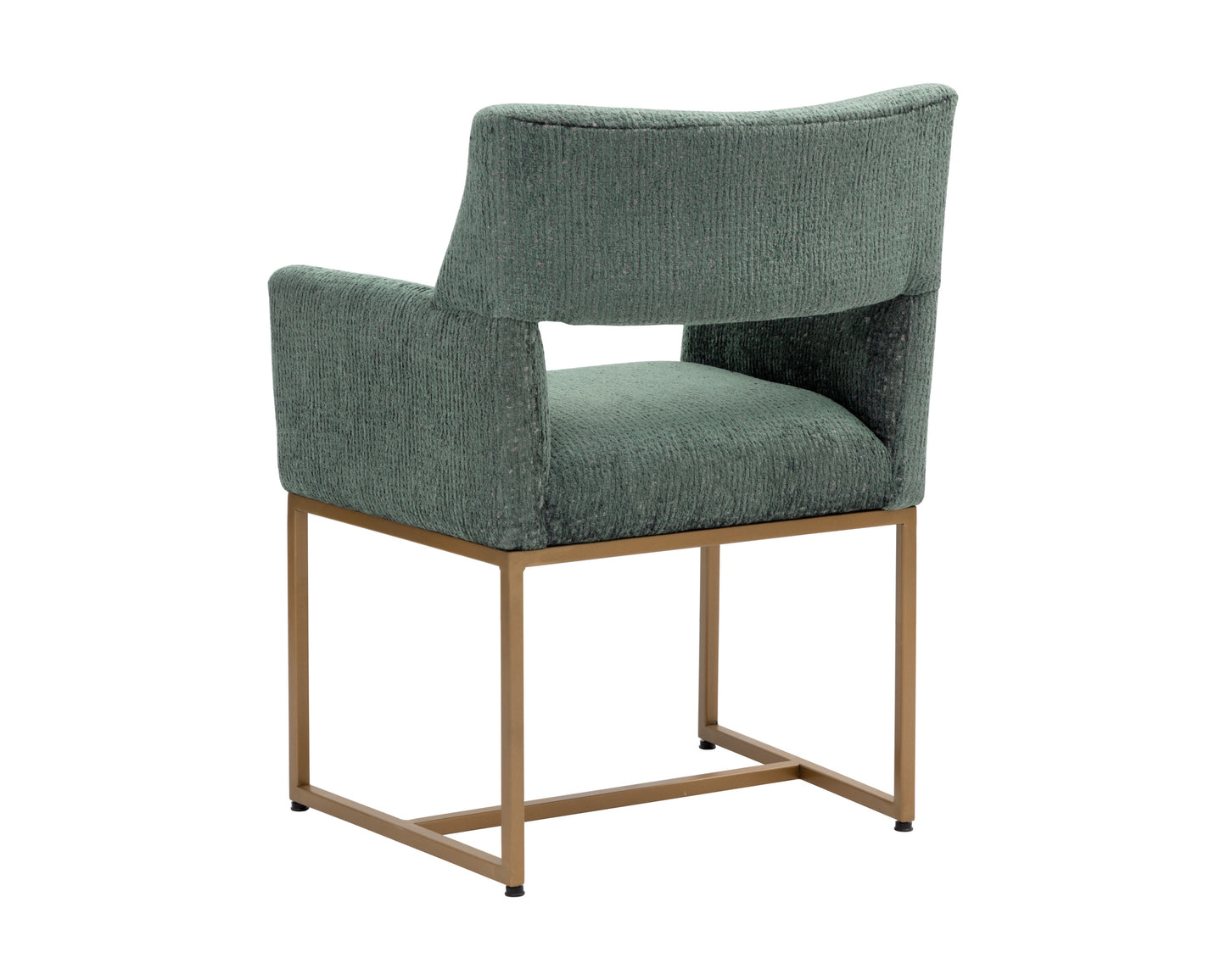 NAHLA GRECO DINING ARMCHAIR - AURA TEAL