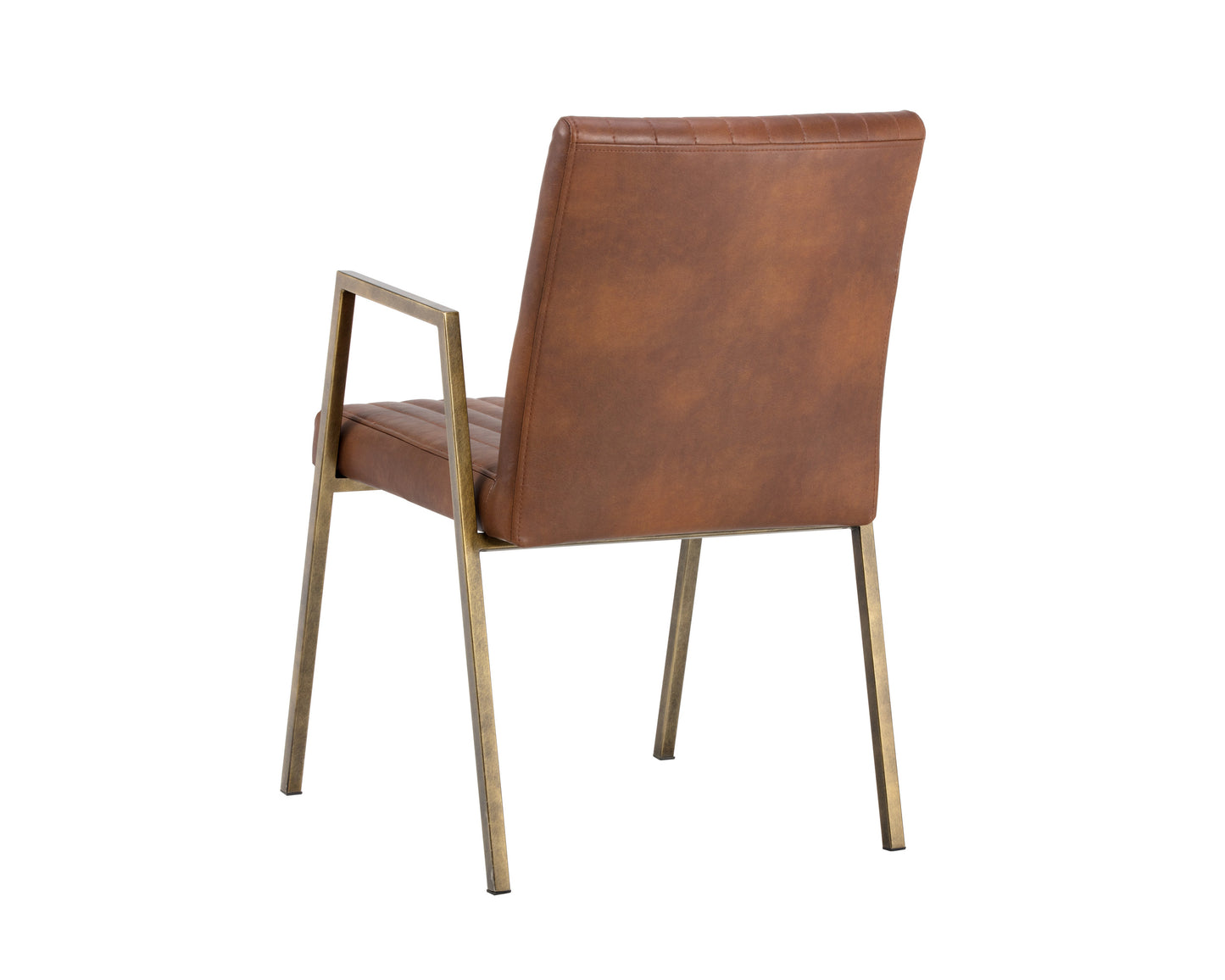 NAHLA HOMER DINING ARMCHAIR - BRAVO COGNAC