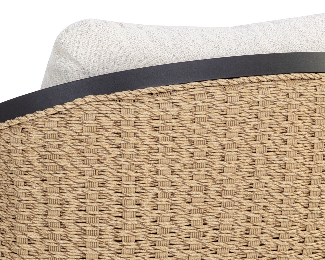 NAHLA BORA SWIVEL LOUNGE CHAIR - LOUIS CREAM