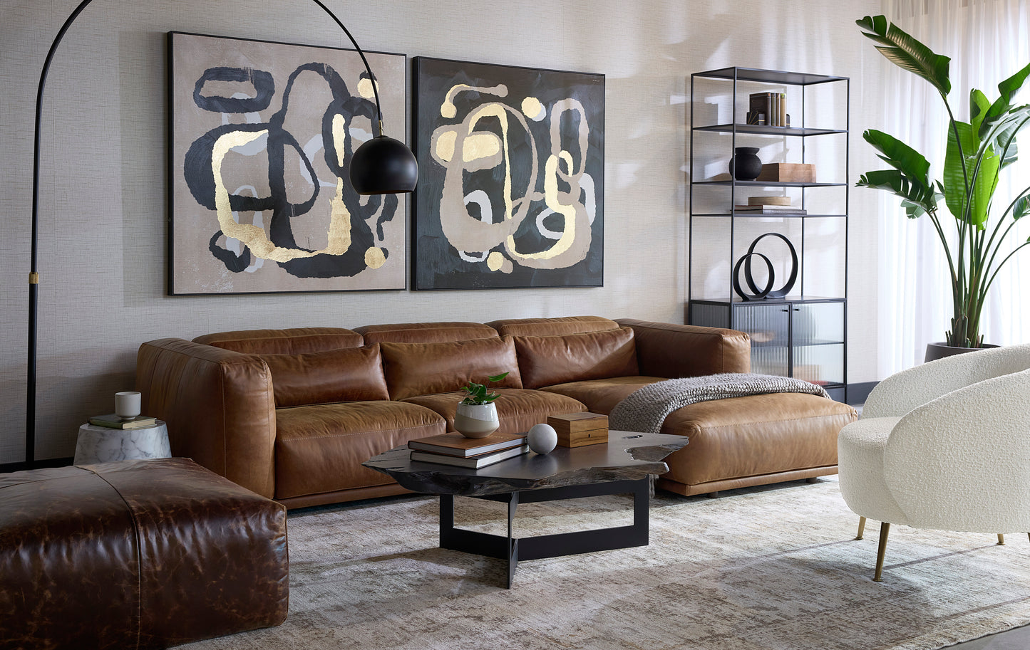 NAHLA CLEA LOUNGE CHAIR - ALTRO WHITE