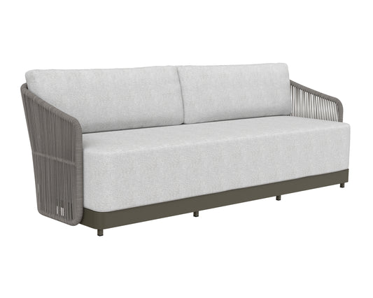 NAHLA ALLARIZ SOFA - WARM GREY - GRACEBAY LIGHT GREY