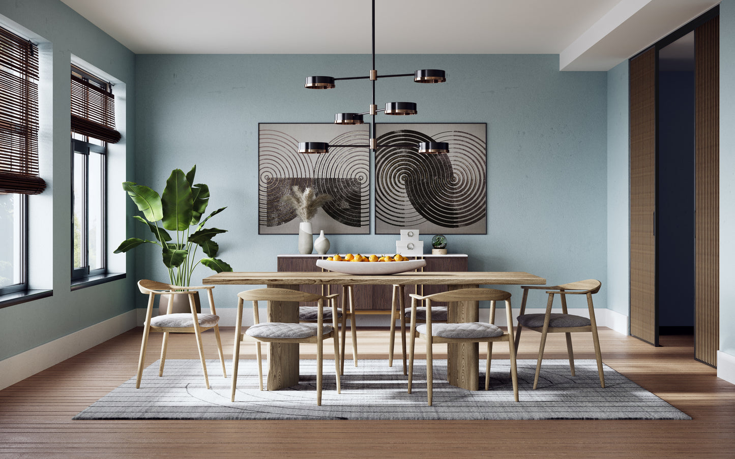 NAHLA BRIAR SIDEBOARD - DARK BROWN