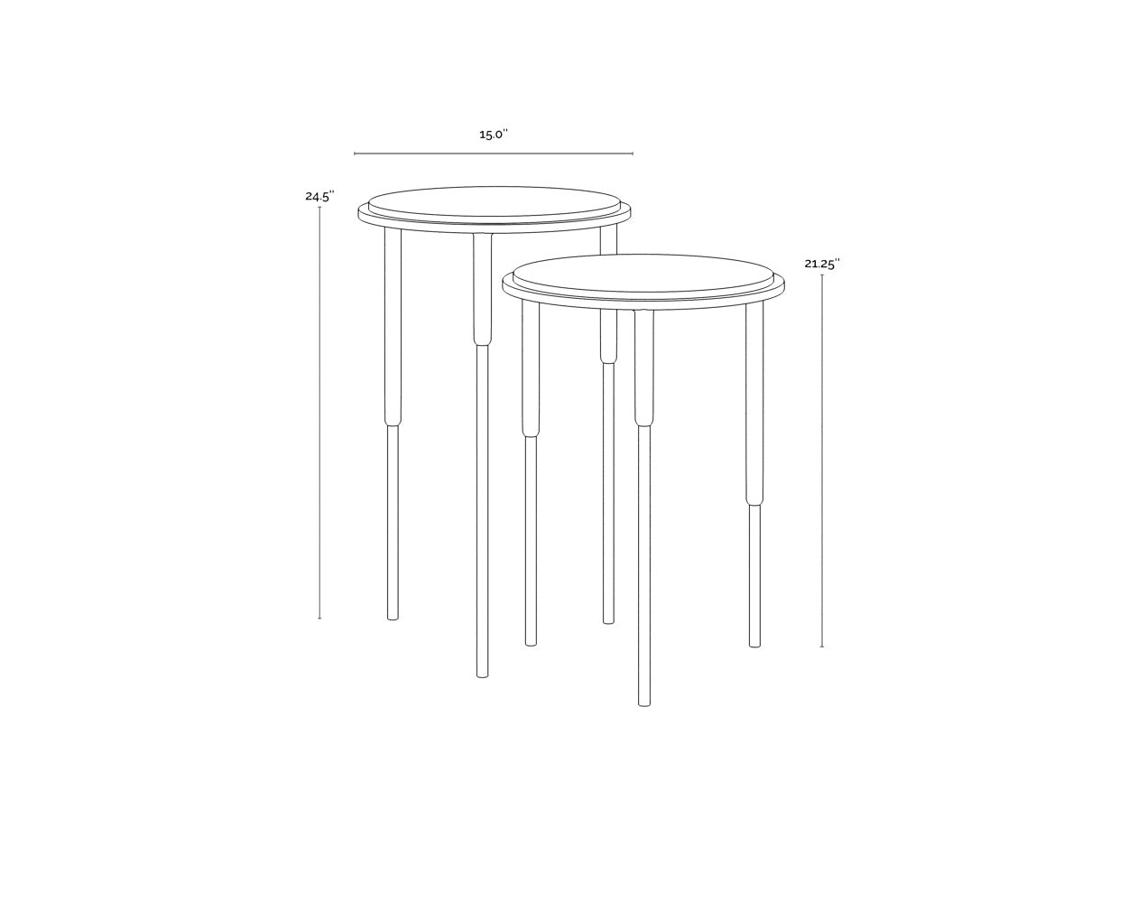 NAHLA KYRIE NESTING END TABLES (SET OF 2)