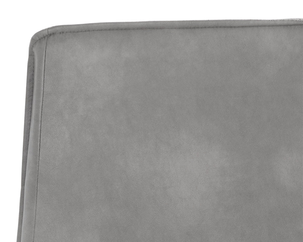 NAHLA SWANSON OFFICE CHAIR - POLO CLUB STONE / BRAVO METAL