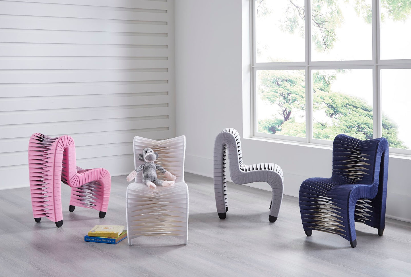 Seat Belt Chair, Kid Sized, Gray