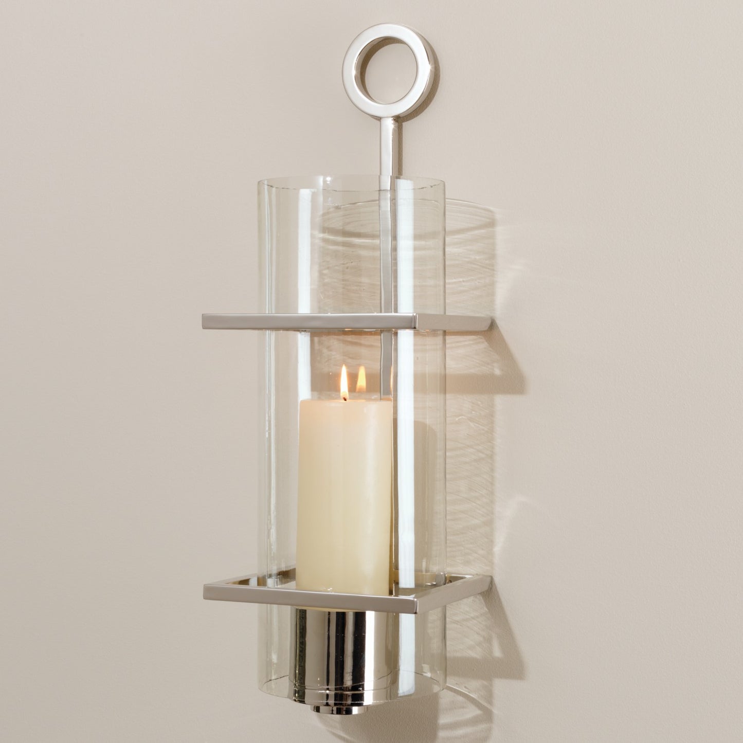 CIRCLE IN SQUARE WALL SCONCE