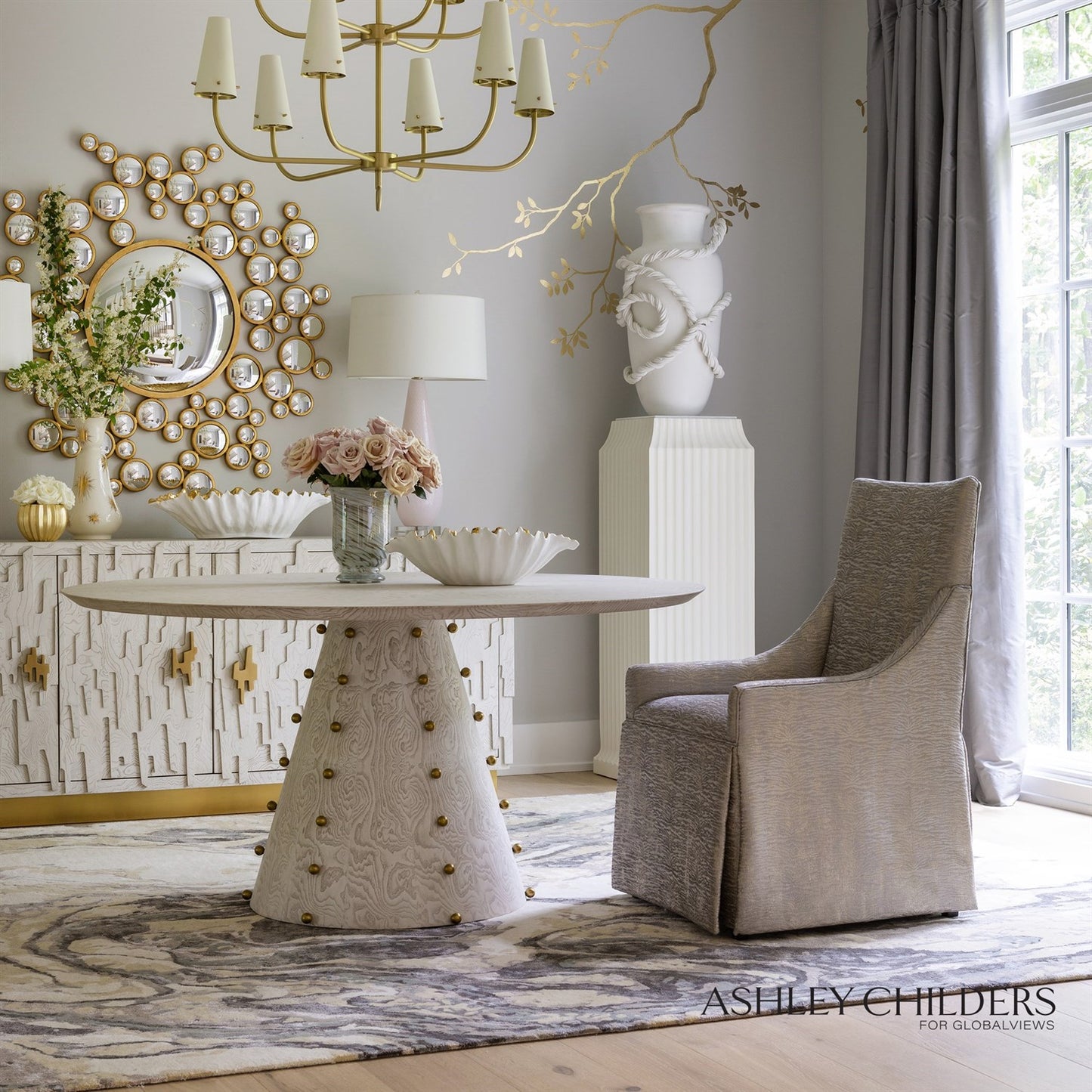 CLEAR RING FLOWER VASE