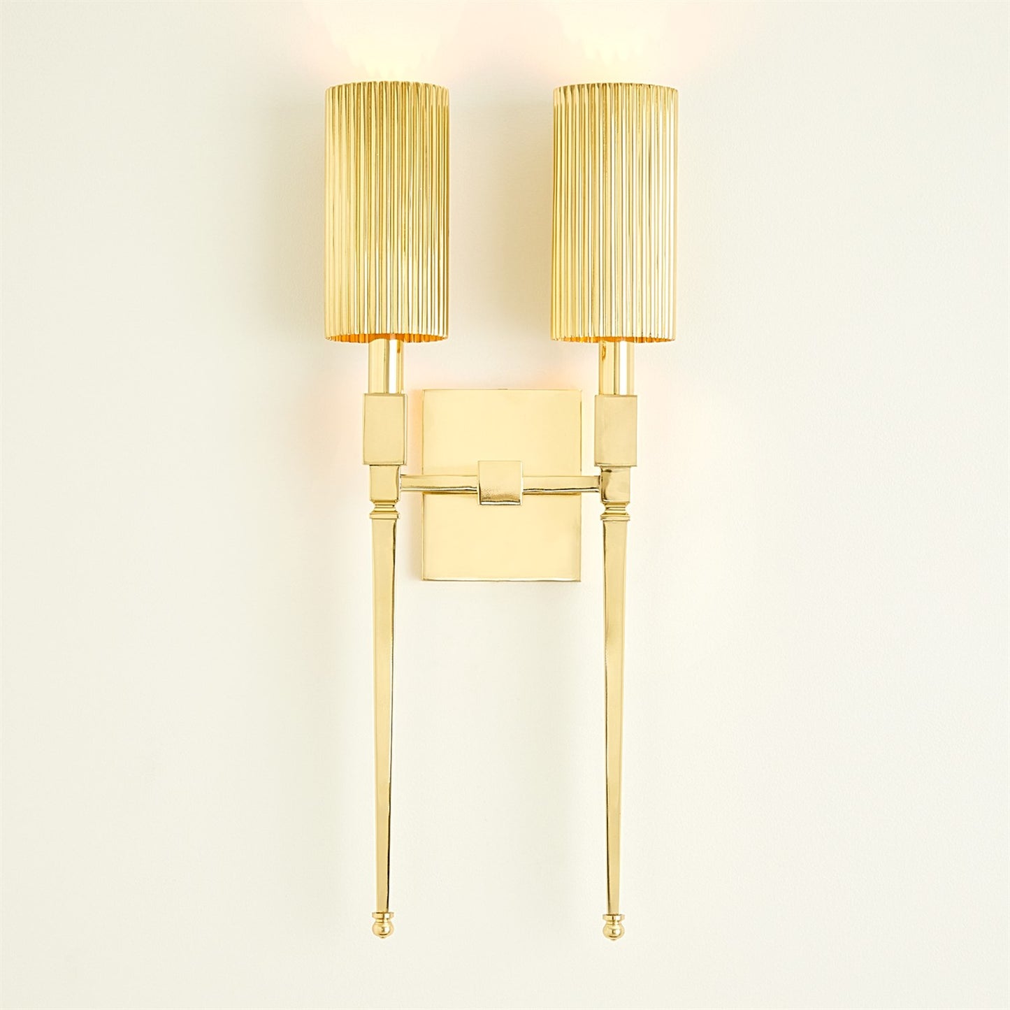 FLUTED DOUBLE AND SINGLE SCONCE COLLECTION