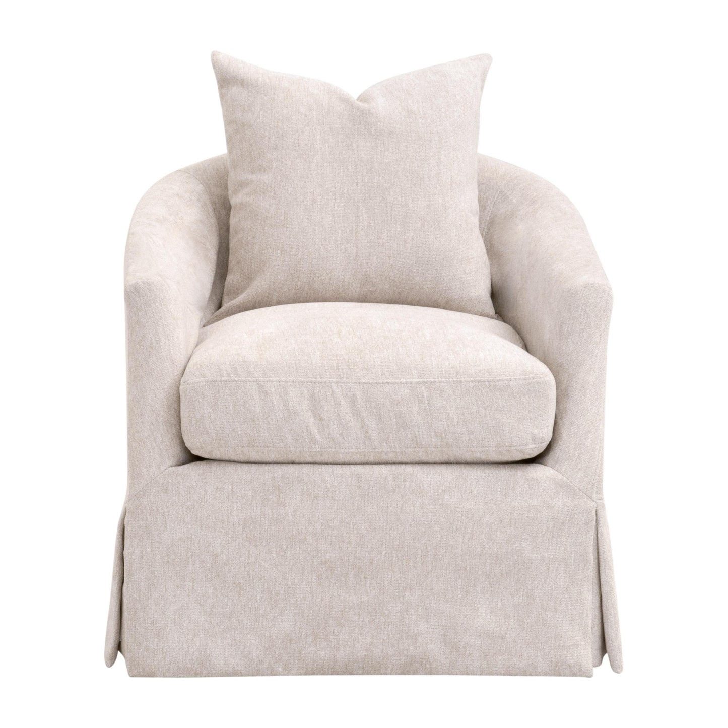 Faye Slipcover Swivel Club Chair