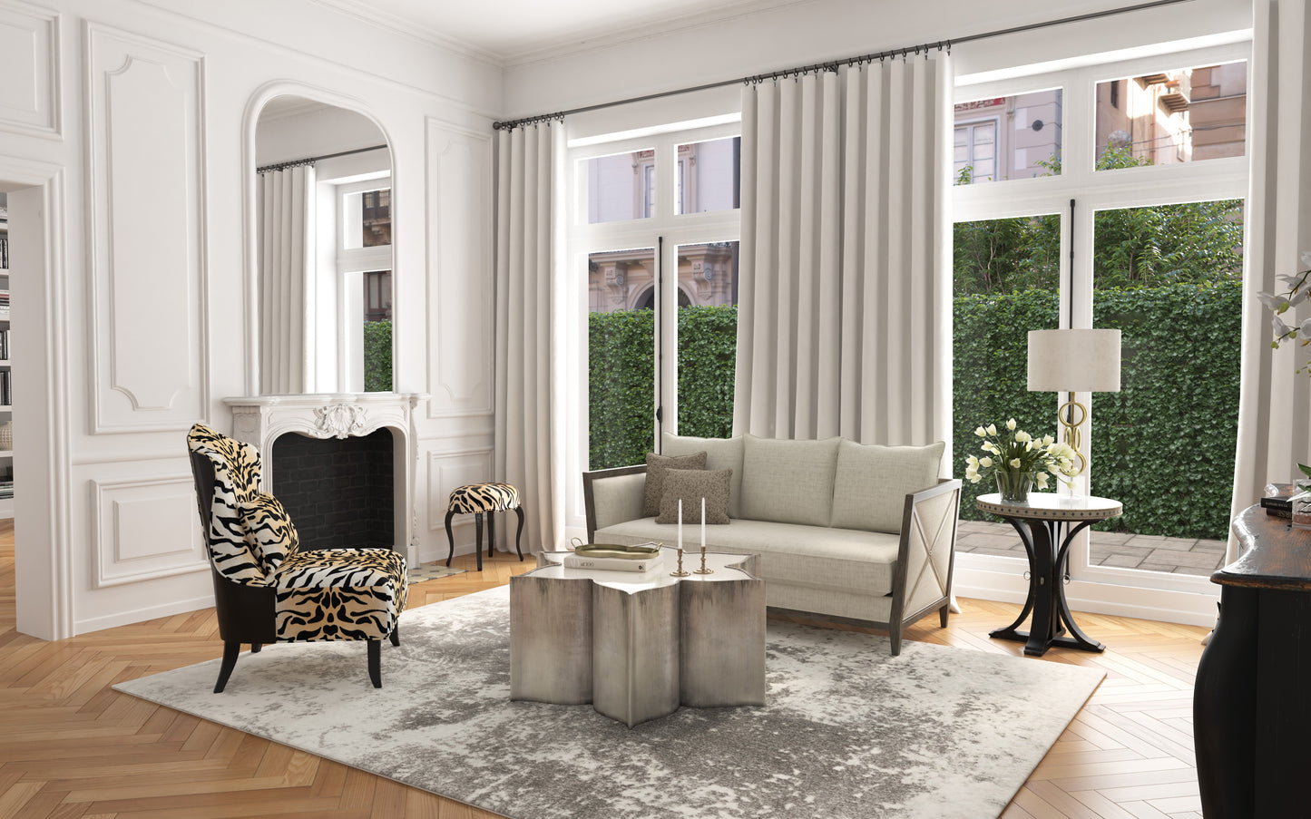 Sanctuary Belle Fleur Slipper Chair