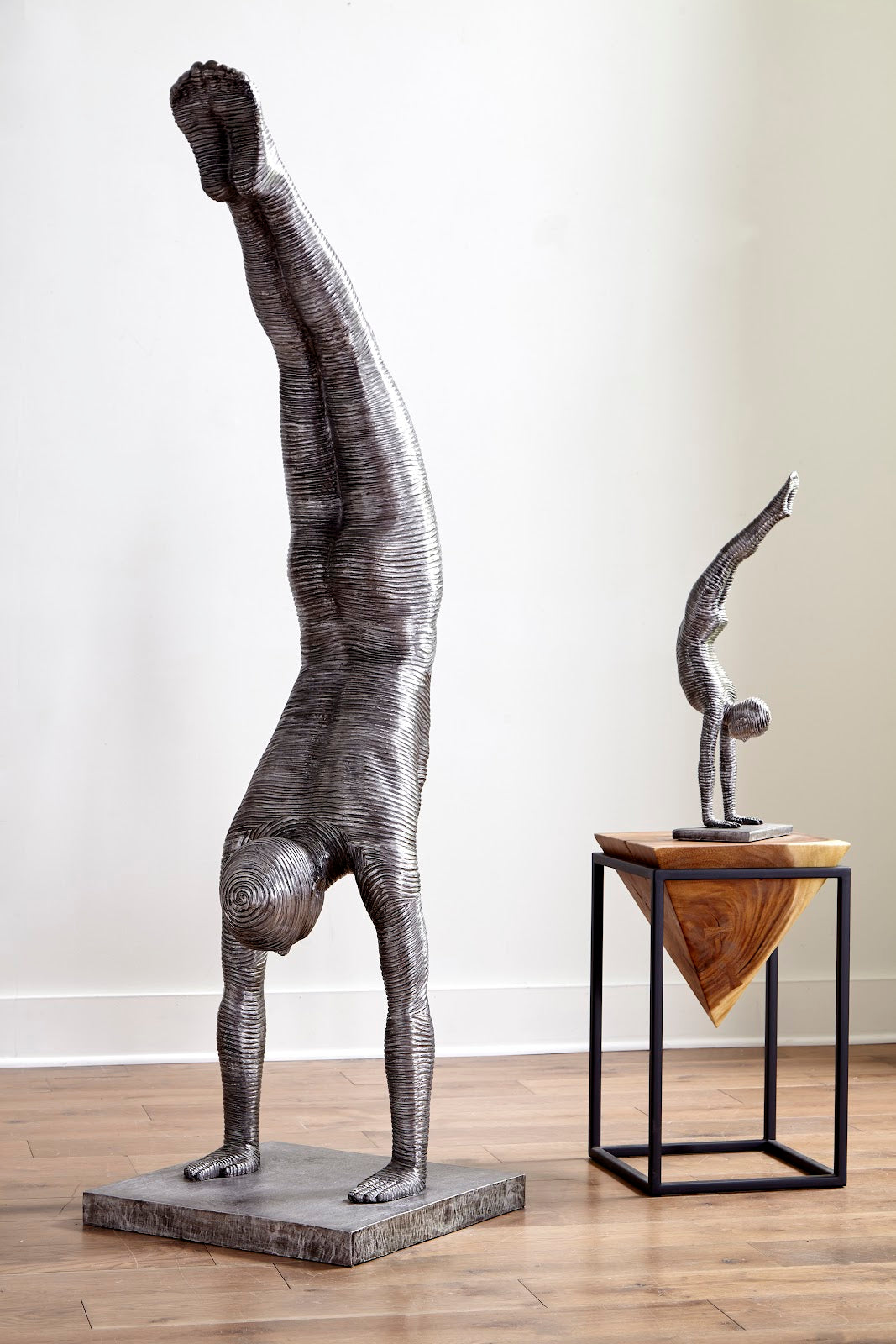 Handstand Sculpture, Aluminum, Large