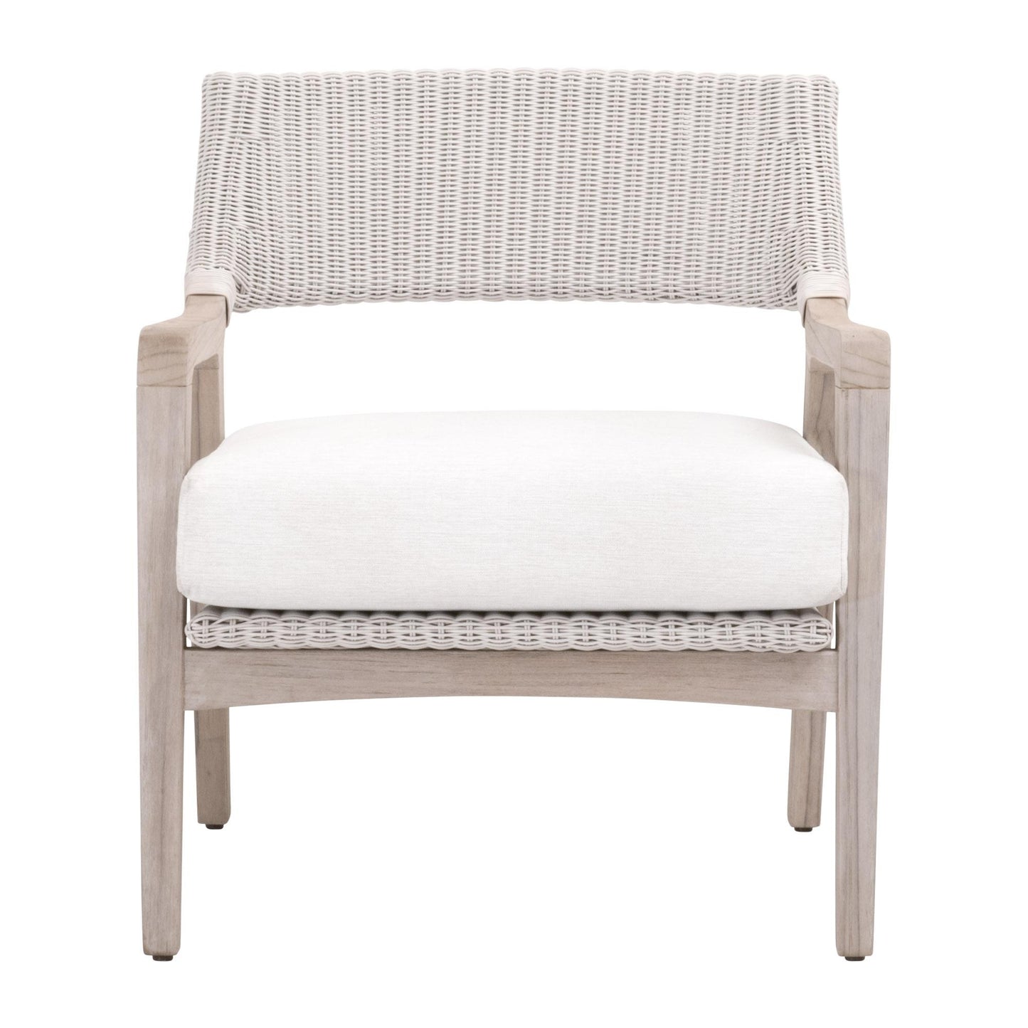 6811.PW/WHT/GT - Pure White Synthetic Wicker, Gray Teak