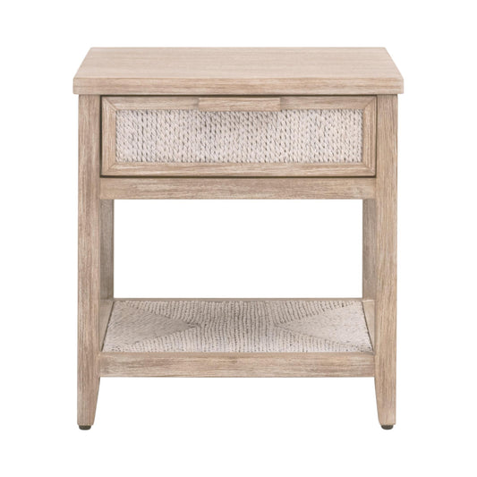 6896.WWA/NG - White Wash Abaca Rope, Natural Gray Mahogany