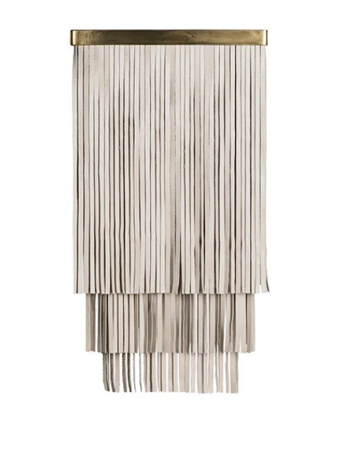 Ndidi Wall Sconce - Cream-Stone Leather