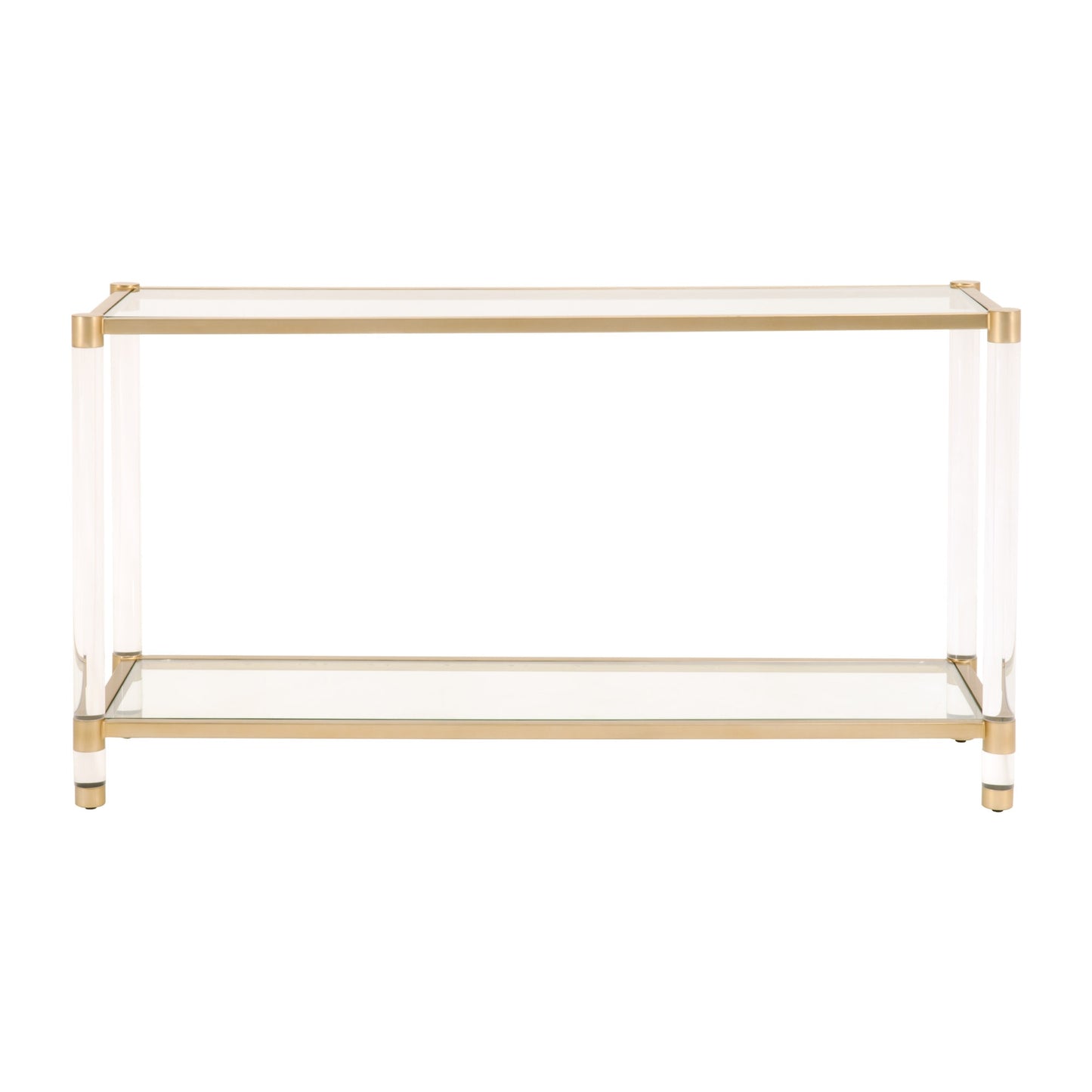 6075.BBRS/CLR - Brushed Brass, Lucite, Clear Glass
