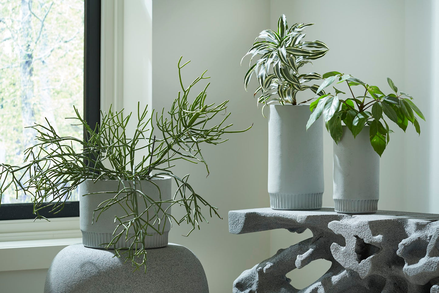 Harvest Planter, Large, Light Gray