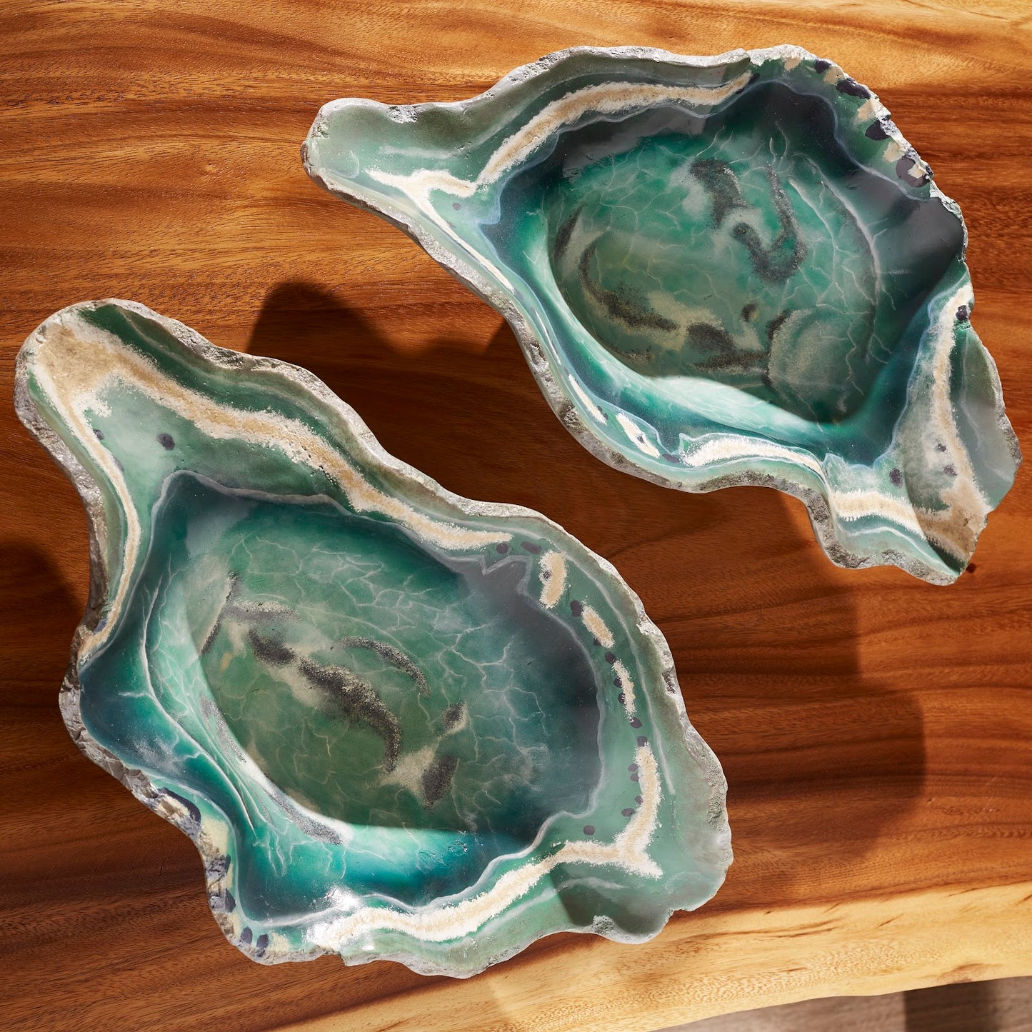 Cast Onyx Fluorite Bowl, Faux Finish, Small