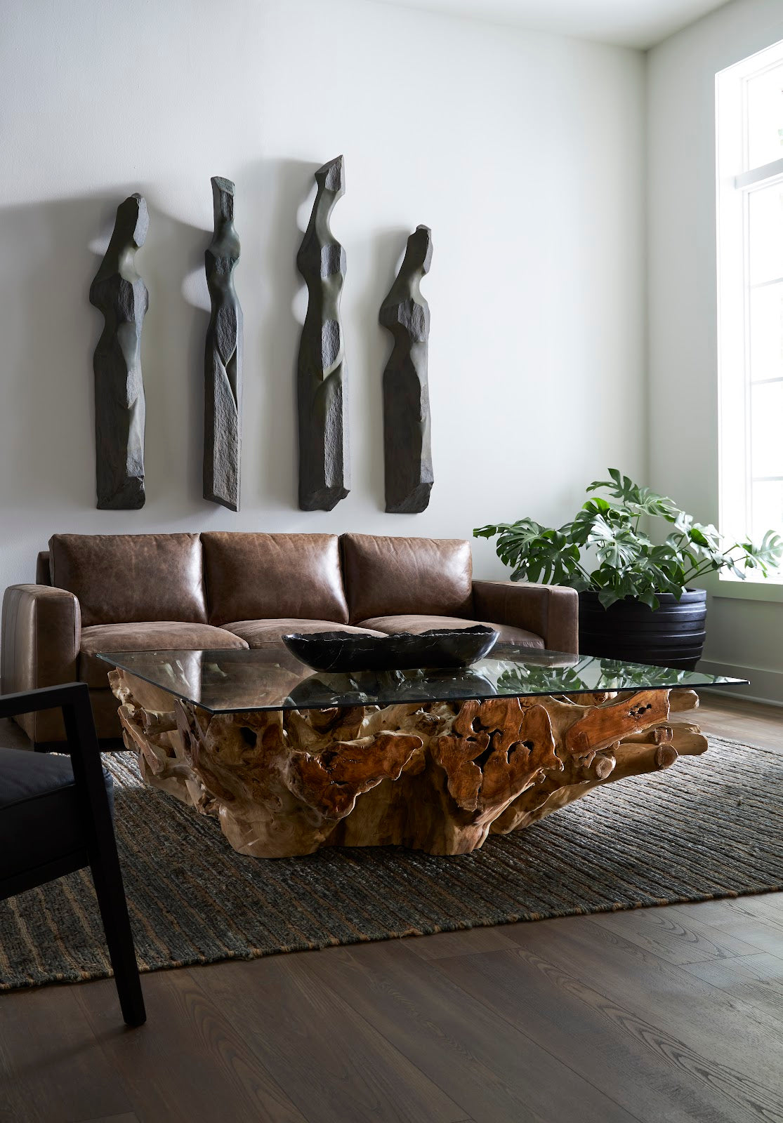 Cast Women Wall Art, B, Splinter Stone Finish