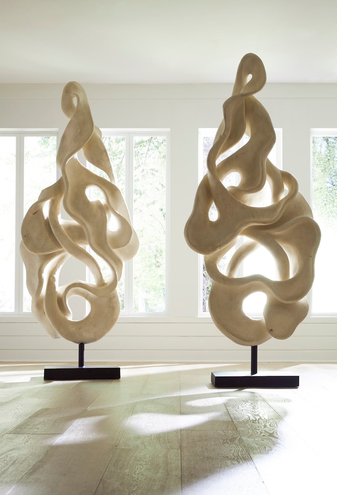 Cast Dancing Sculpture, Coupé, Faux Bleached