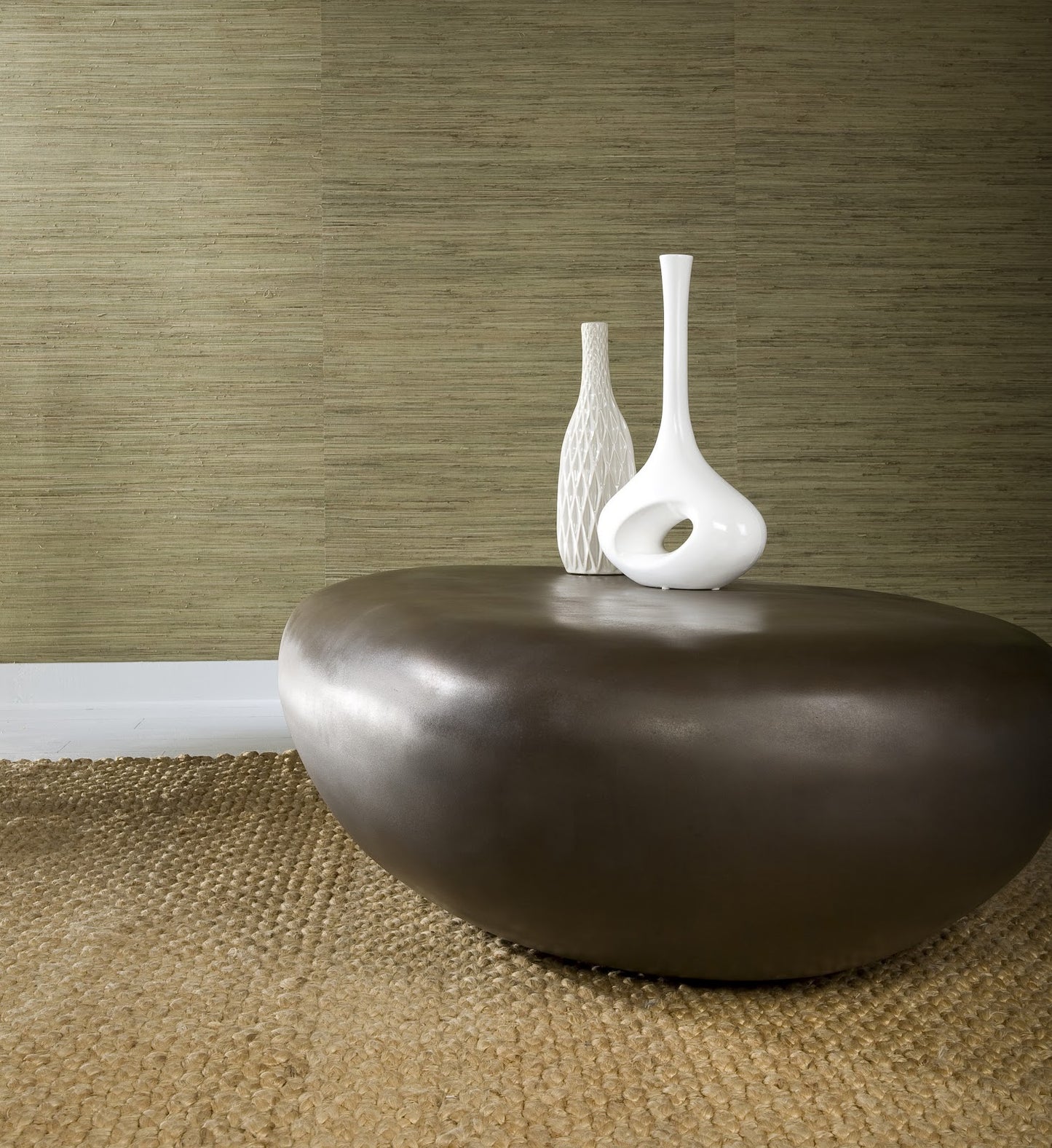 River Stone Coffee Table, Bronze, Large