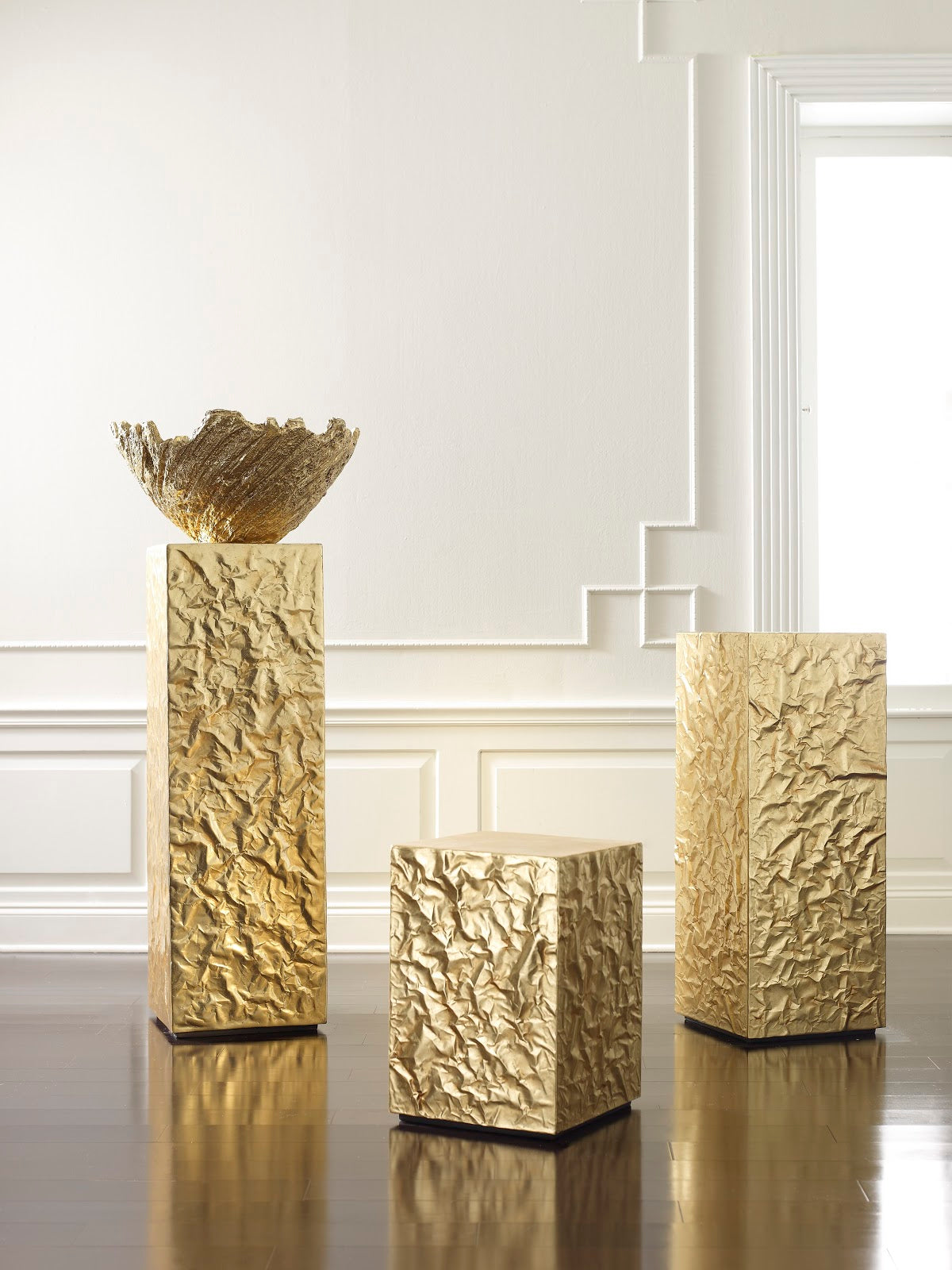 Crumpled Pedestal, Gold, MD