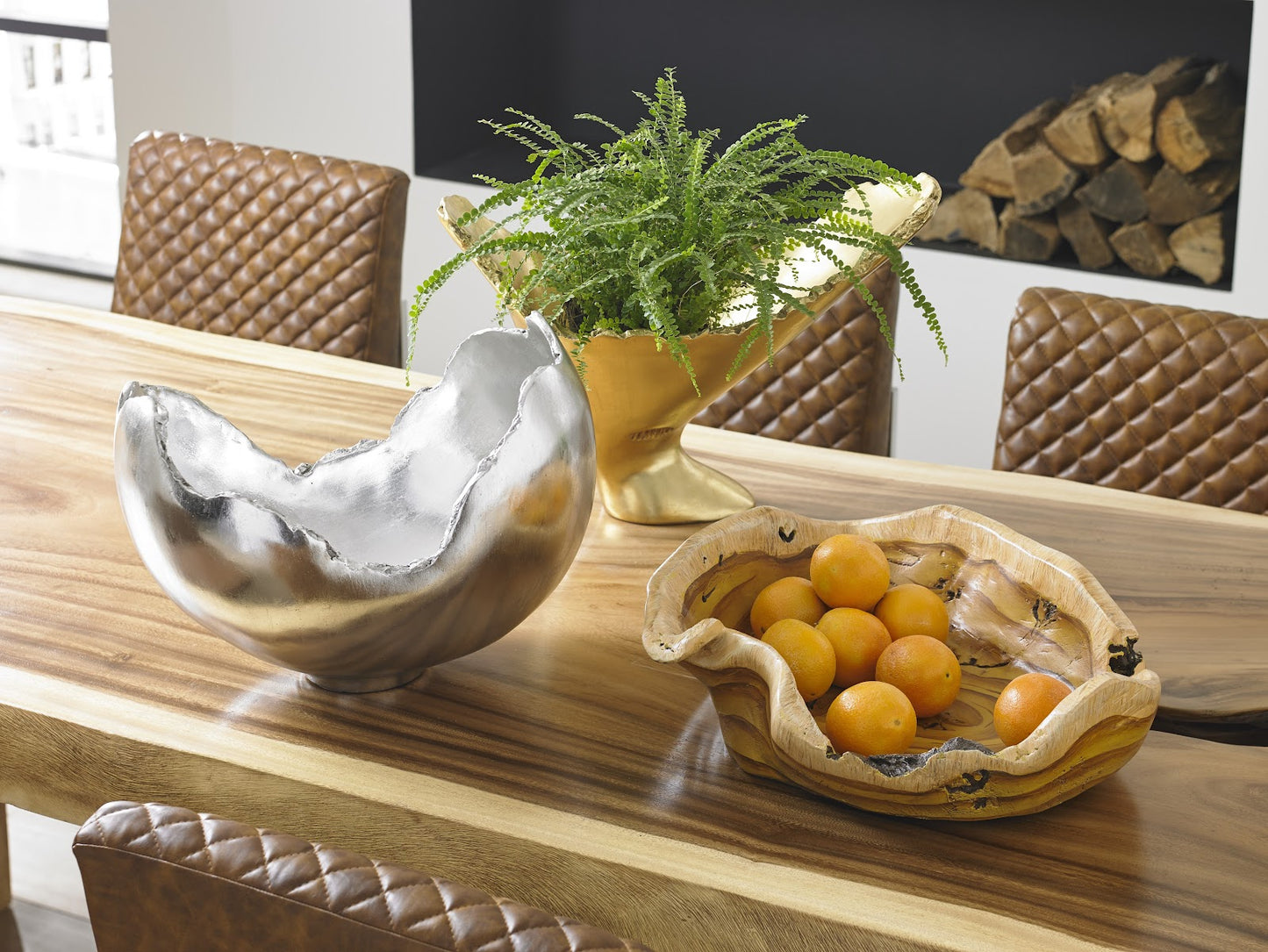 Burled Bowl, Faux Wood