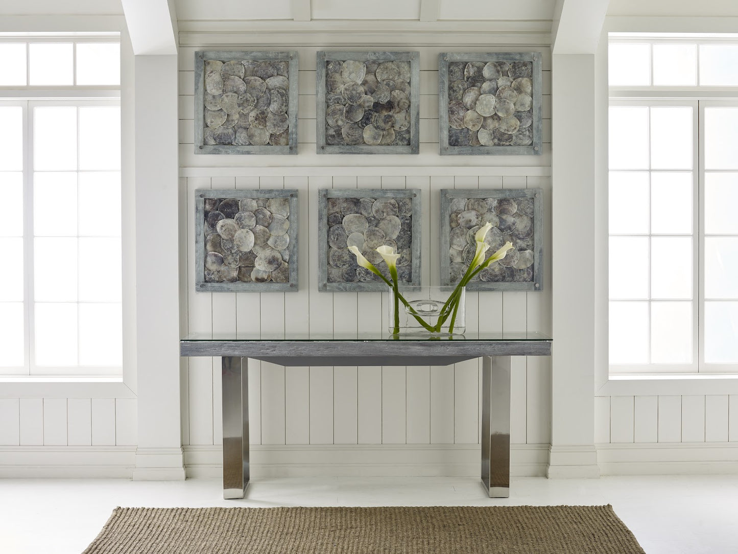 Shell Wall Tile, w/Glass