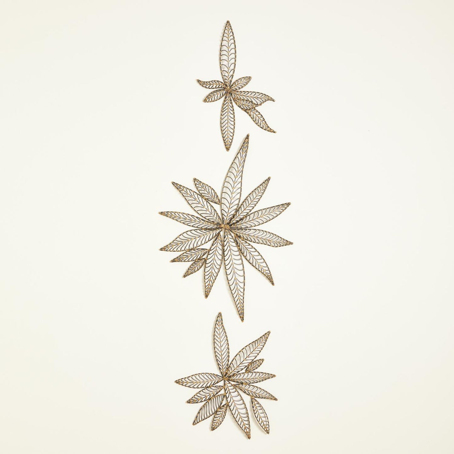 S/3 LEAF WALL DECOR