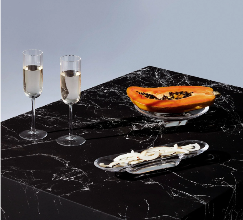 Silhouette Compartment Tray Single Section Long