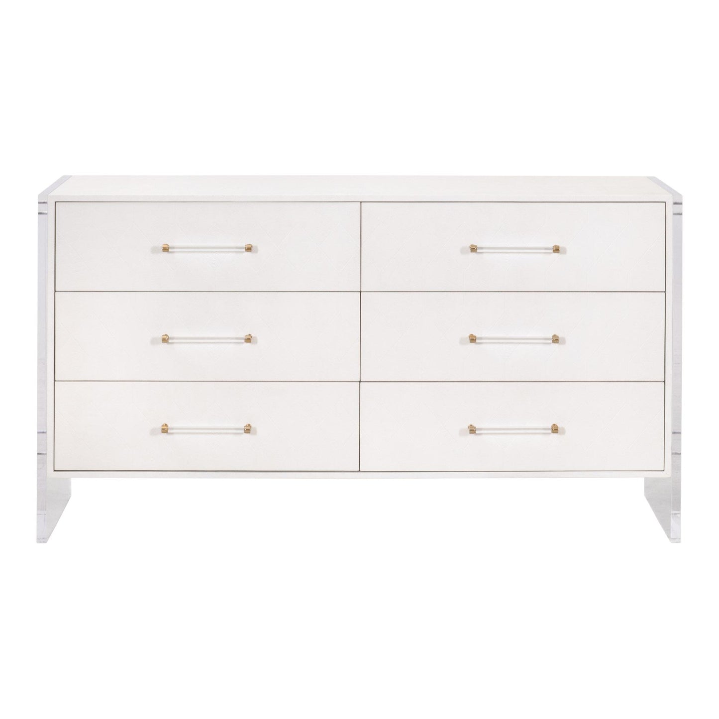 6161.PRL-SHG/BBRS - Pearl Shagreen, Lucite, Brushed Brass