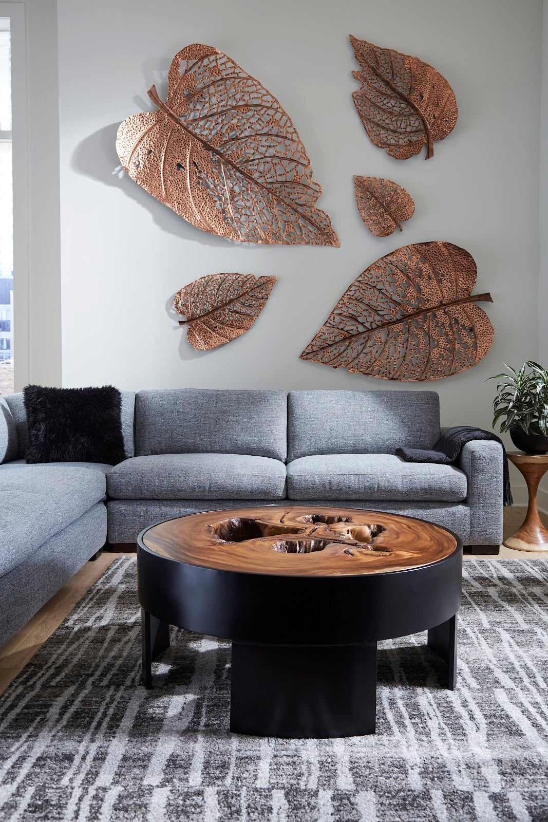 Birch Leaf Wall Art, Copper, SM