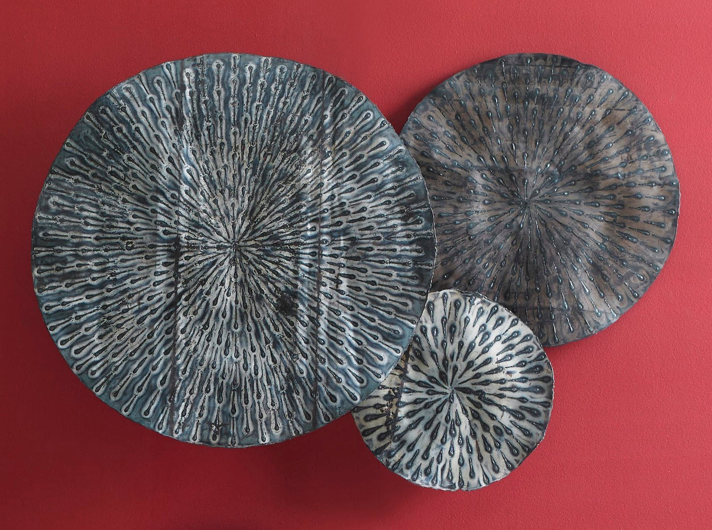 Metal Lotus Wall Art, Assorted Colors