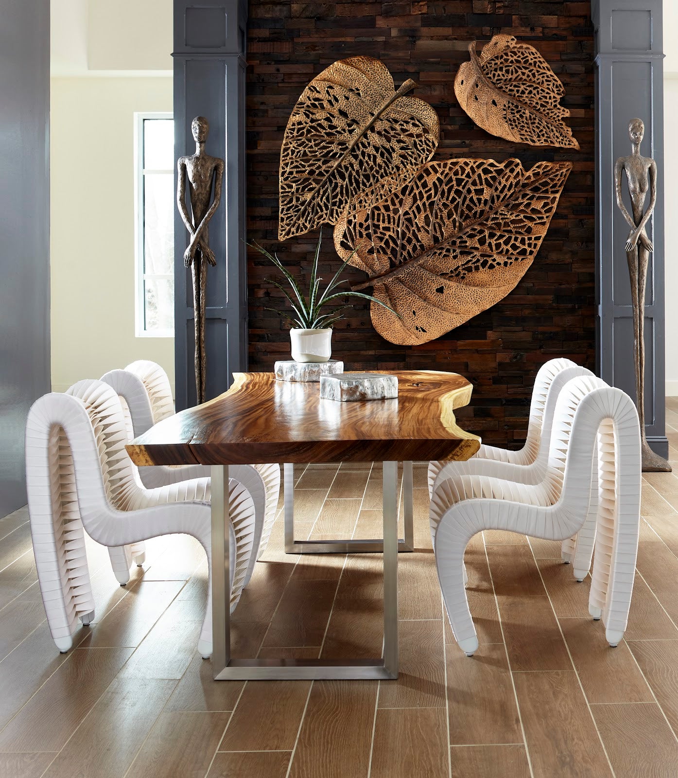 Birch Leaf Wall Art, Copper, XL