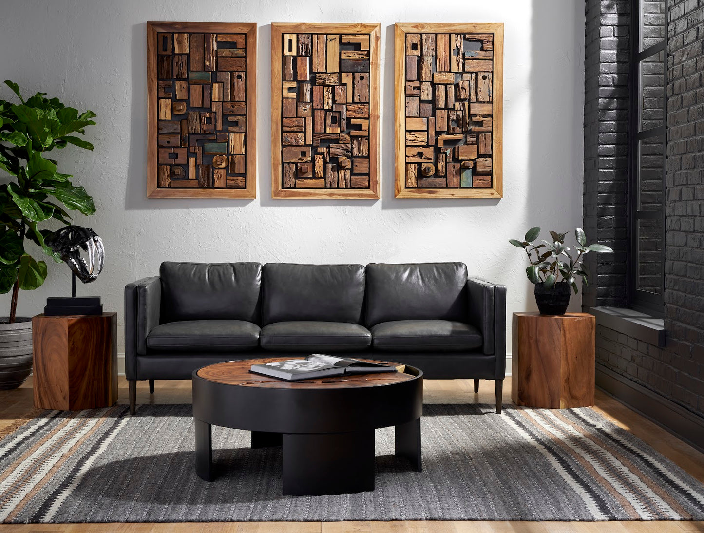 Honeycomb Side Table, Chamcha Wood, MD